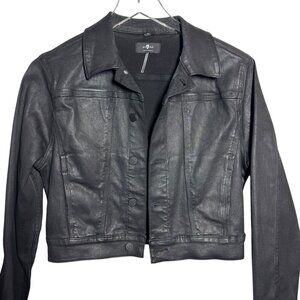 7 For All Mankind  Coated Trucker Jacket